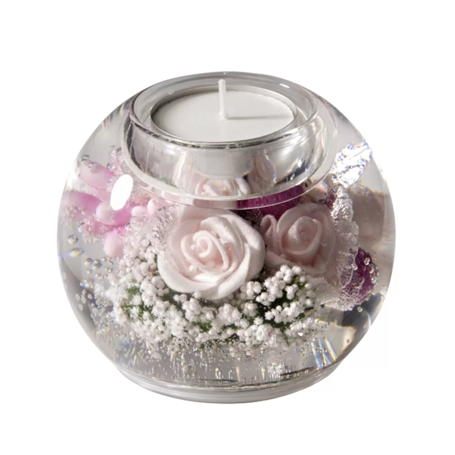 * Candle- & Tealight Holders>Dreamlight "Little Rose" - Candle Holder Mercur