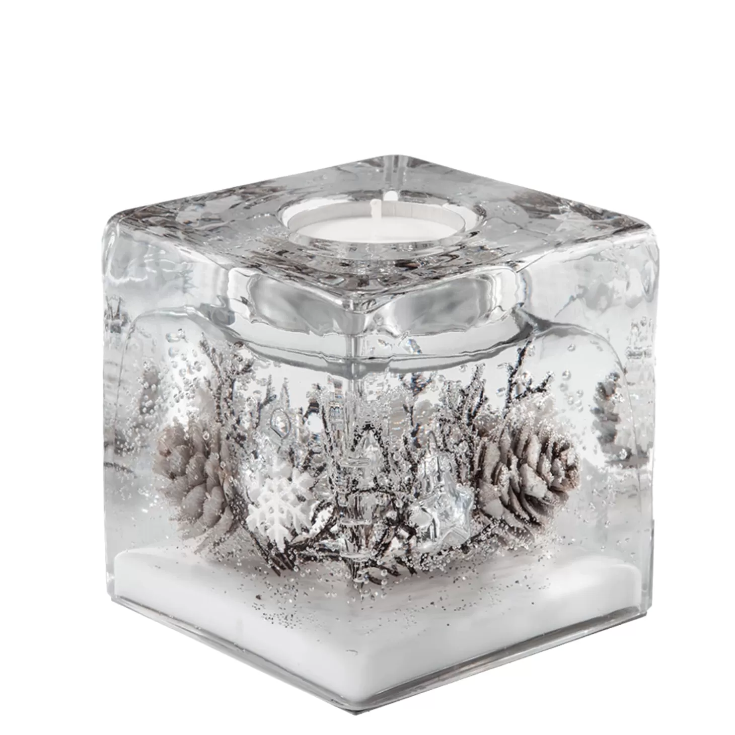 * Candle- & Tealight Holders>Dreamlight "Winter Story" - Candle Holder Cube Smart