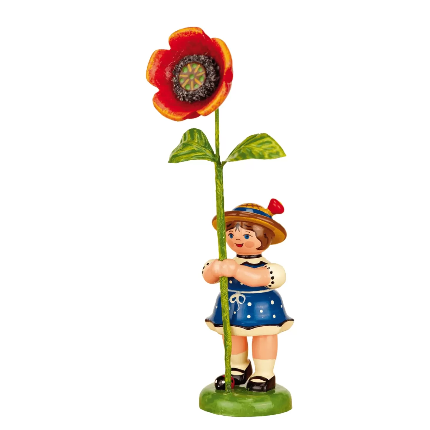 Hubrig Volkskunst Hubrig Miniatures>Flower Children Poppy Flower