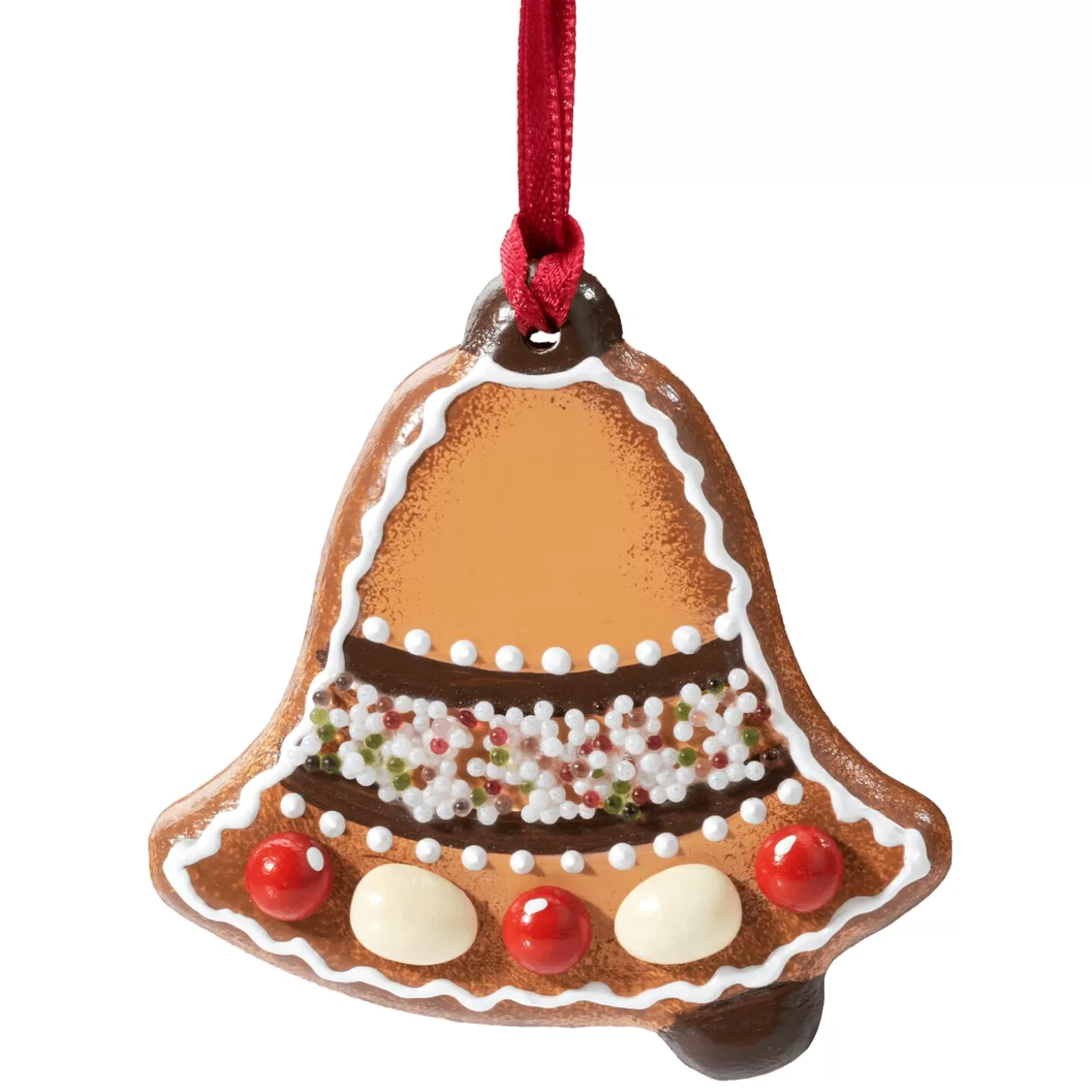 * Wood Tree Decorations>Gingerbread Bell