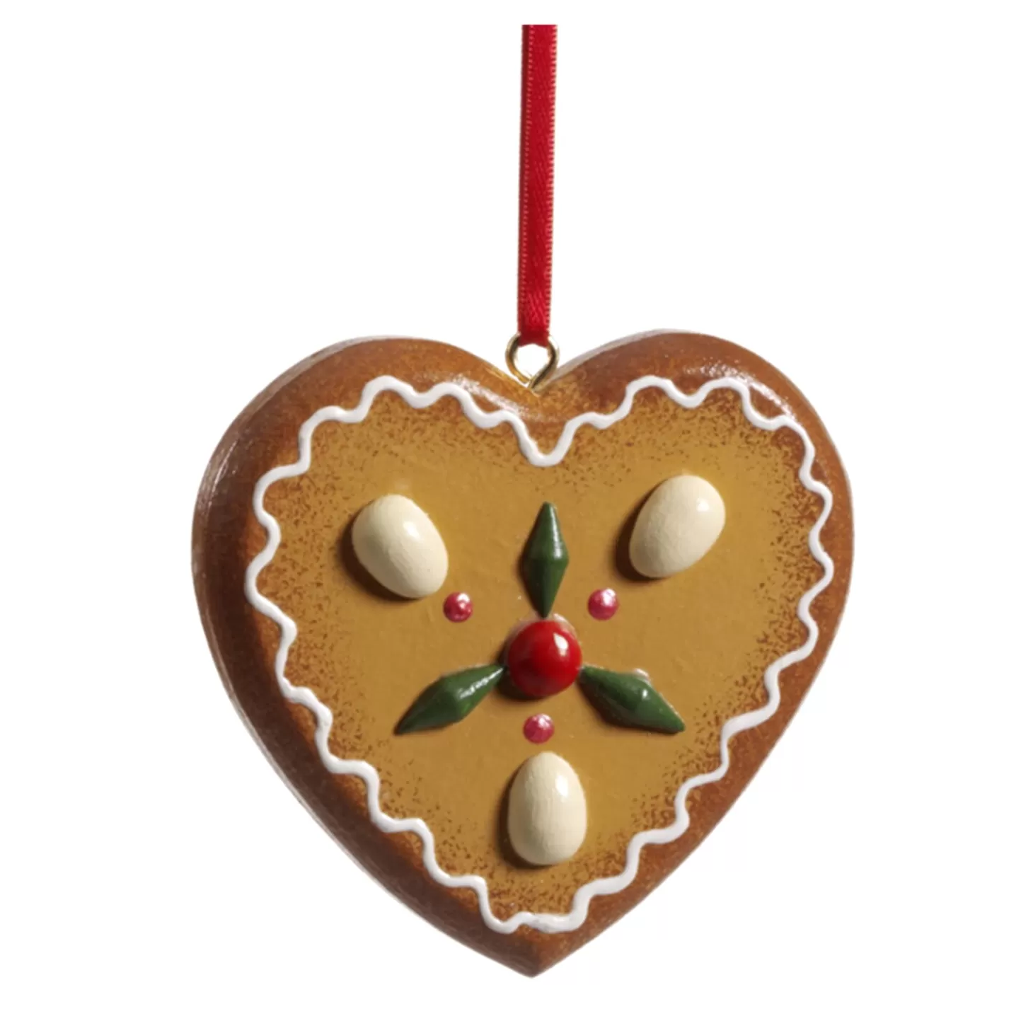 * Wood Tree Decorations>Gingerbread Heart