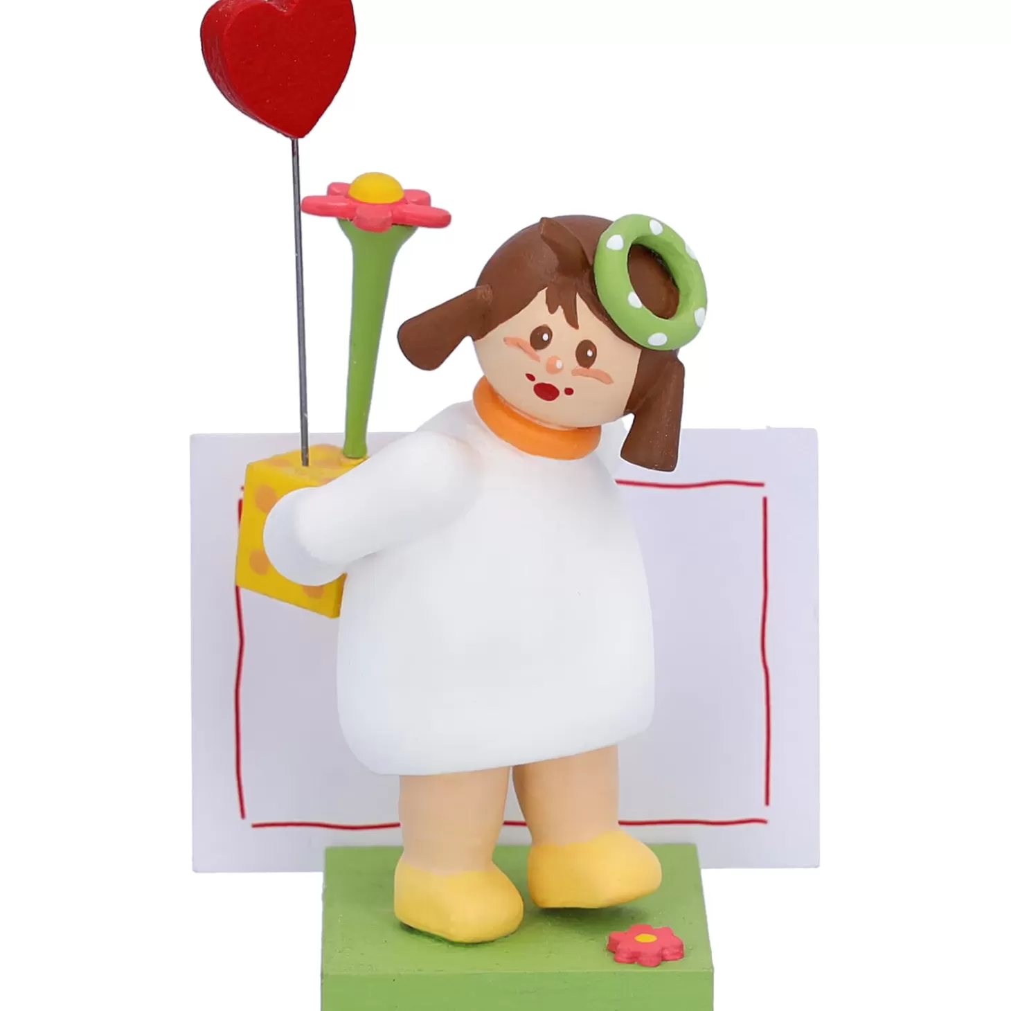 * Kathe's Original Figurines>Girl With Heart And Flowers