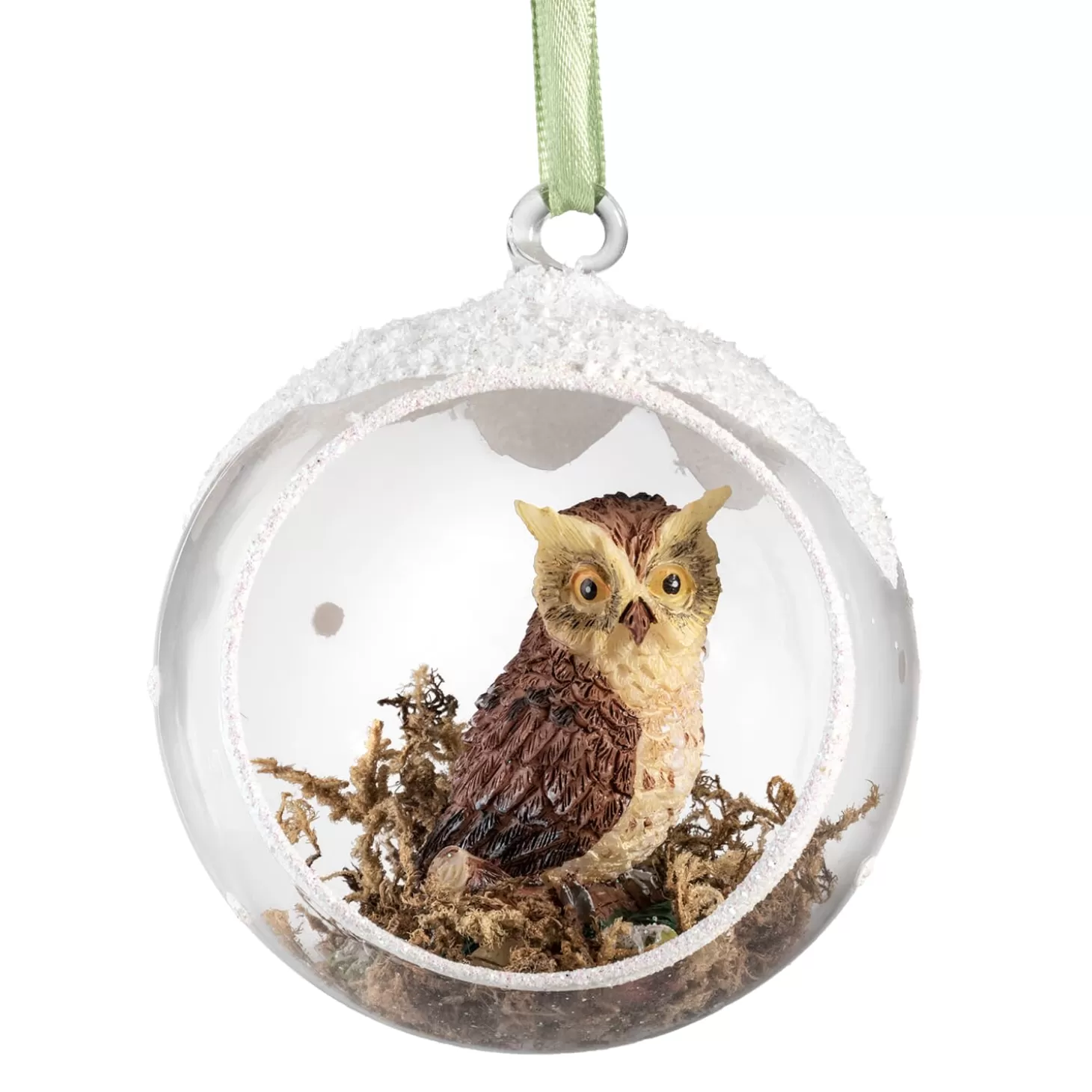 * Hanging Decorations>Glass Bauble Owl