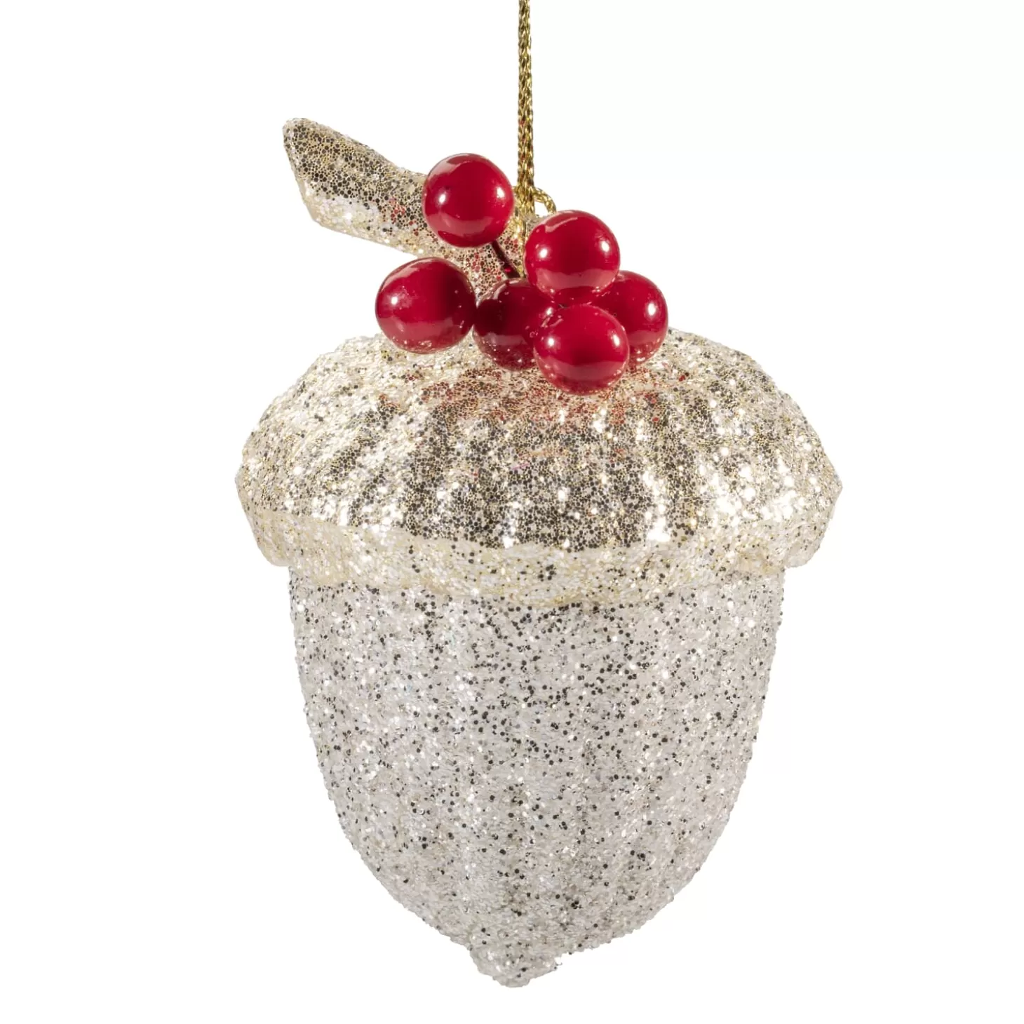 * Resin Tree Decorations>Glittering Acorn