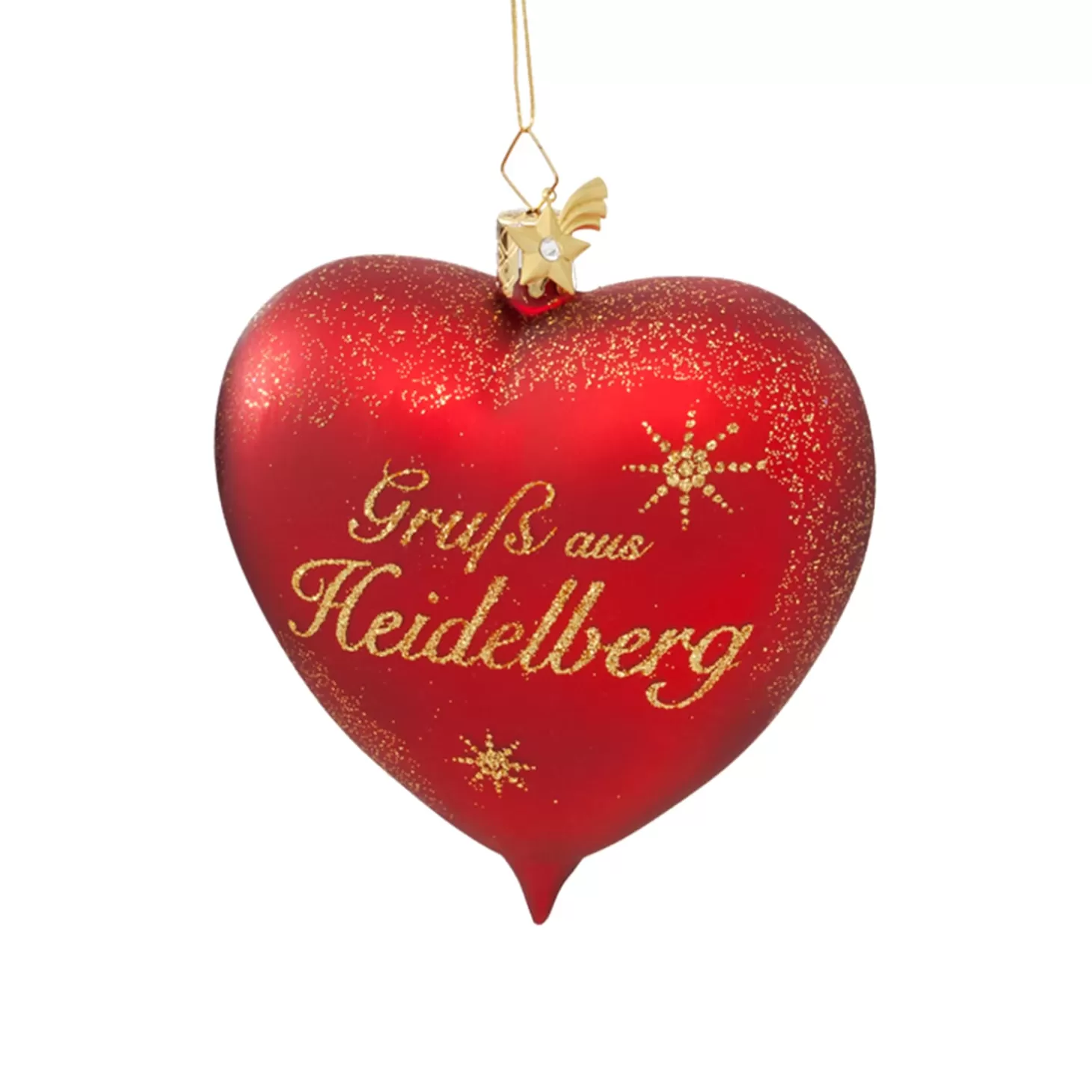 Poesie in Glas Germany Souvenirs>Heart "Grus Aus Heidelberg"