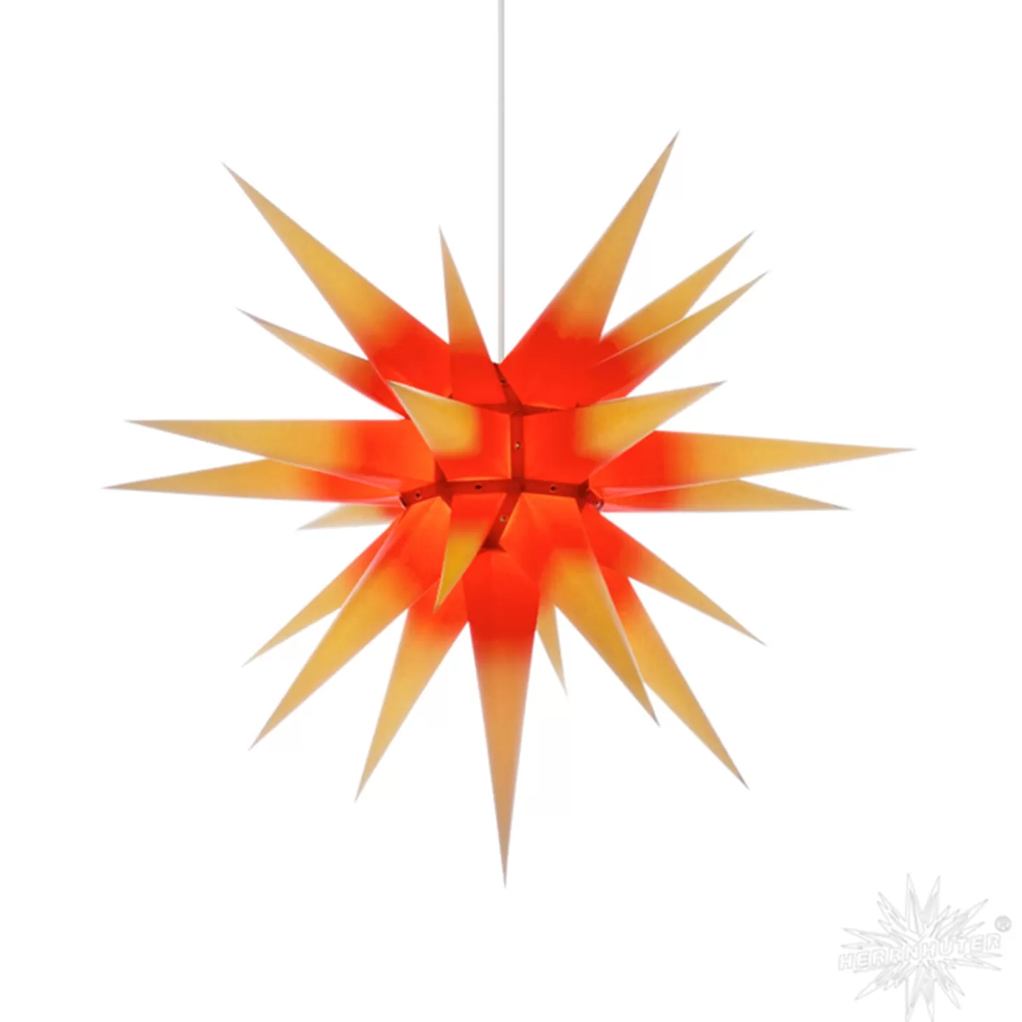 Herrnhuter Sterne Stars>Herrnhuter Paper Star, Red/Yellow, 27.6Inch