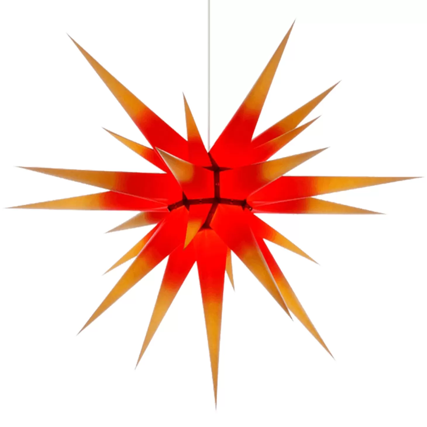 Herrnhuter Sterne Stars>Herrnhuter Paper Star, Red/Yellow, 31.5Inch