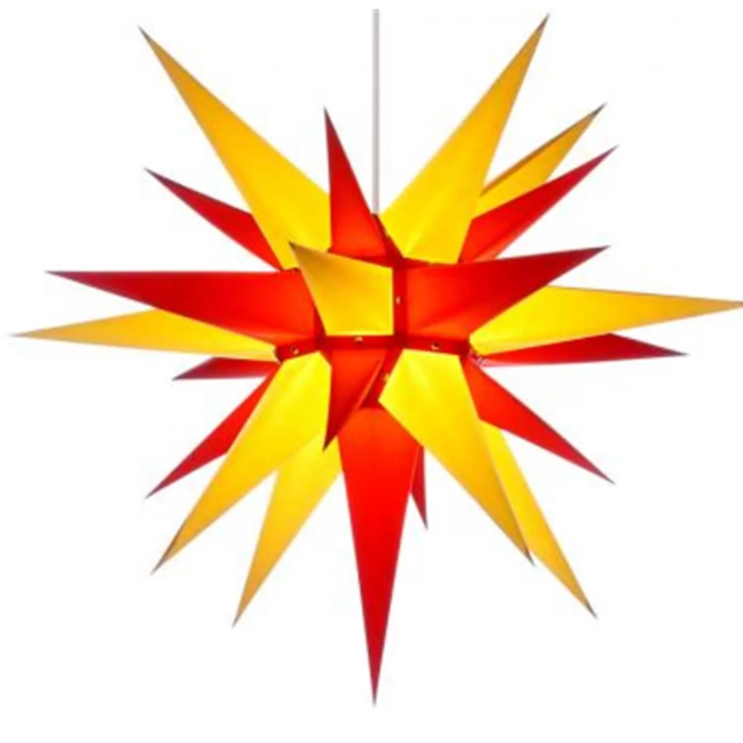 Herrnhuter Sterne Stars>Herrnhuter Paper Star, Red/Yellow, 36.6Inch