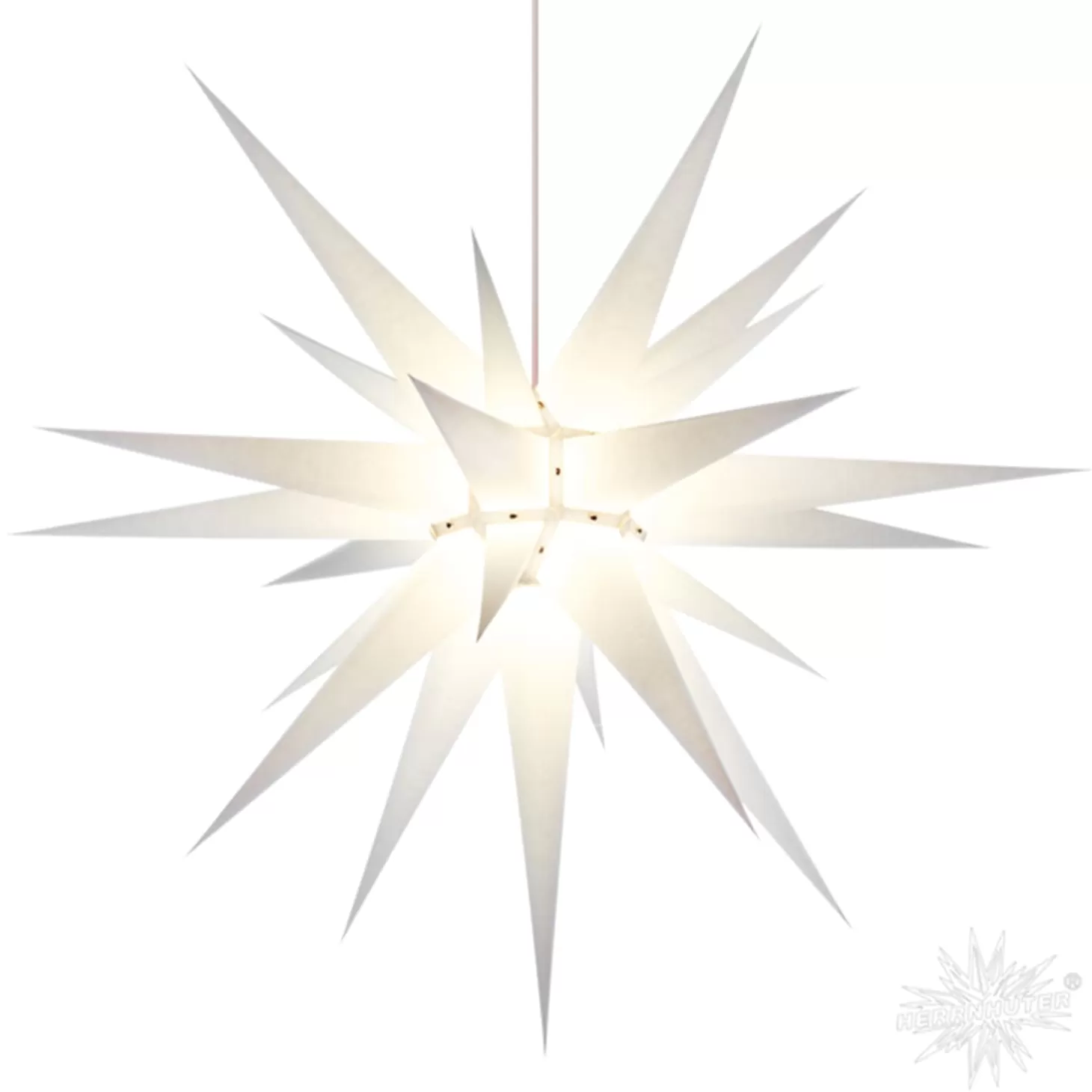 Herrnhuter Sterne Stars>Herrnhuter Paper Star, White, 31.5Inch