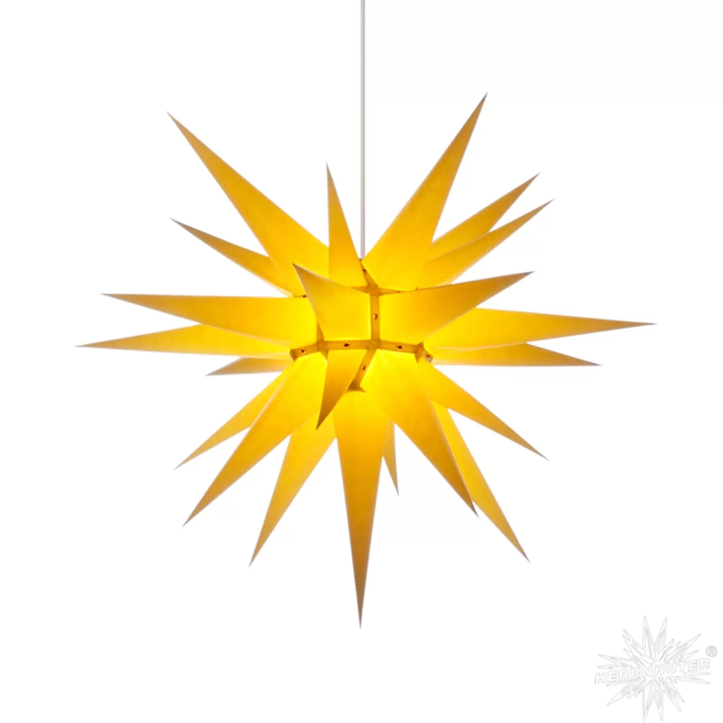 Herrnhuter Sterne Stars>Herrnhuter Paper Star, Yellow, 27.6Inch