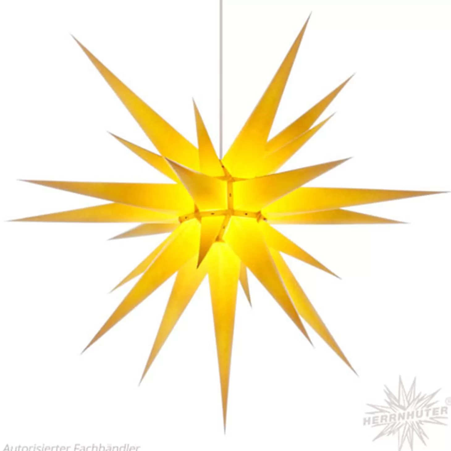 Herrnhuter Sterne Stars>Herrnhuter Paper Star, Yellow, 31.5Inch