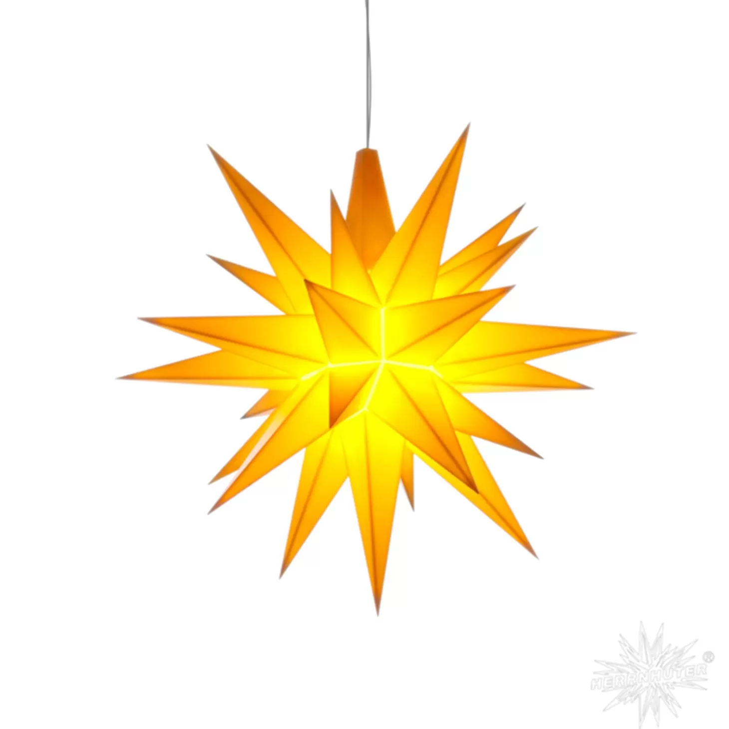 Herrnhuter Sterne Stars>Herrnhuter Star Yellow, 5.12Inch, Plastic