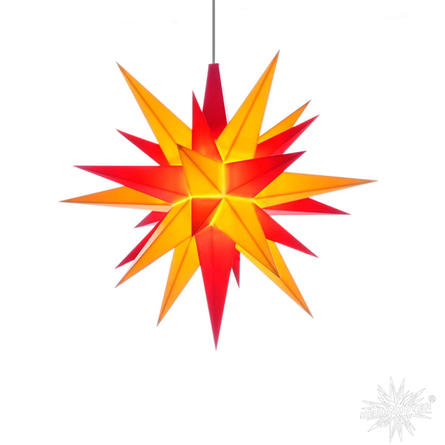 Herrnhuter Sterne Stars>Herrnhuter Star Yellow/Red, 5.12Inch, Plastic