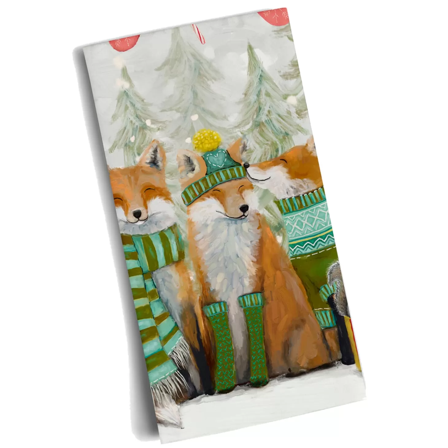 * Table Decorations>Holiday - Santa Claws Tea Towel