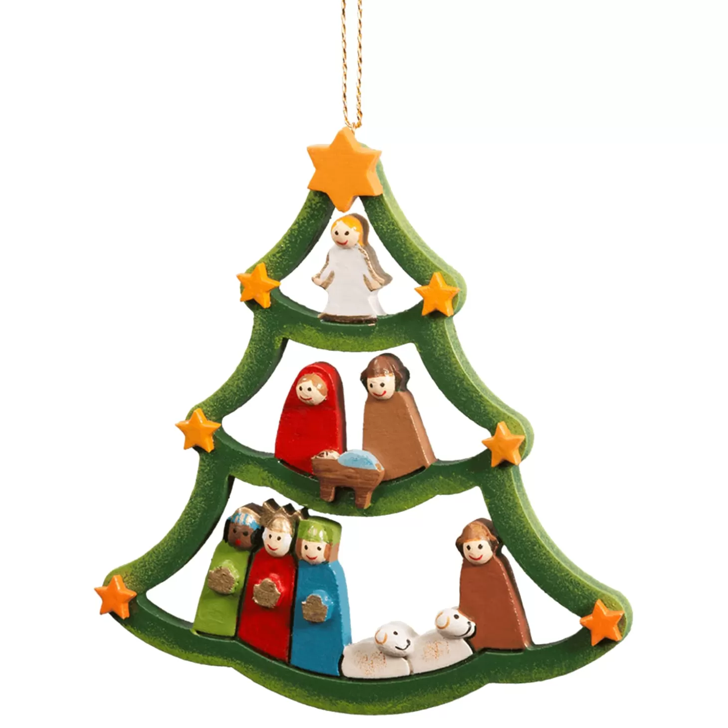 * Wood Tree Decorations>Holy Night