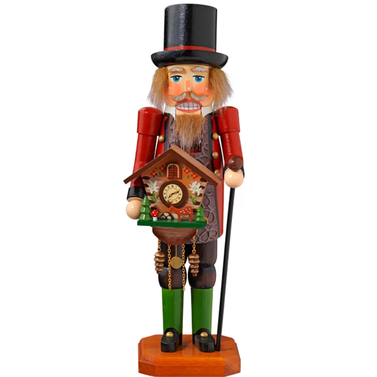 * Germany Souvenirs>Holzknackl "Clock Seller", 12.2Inch