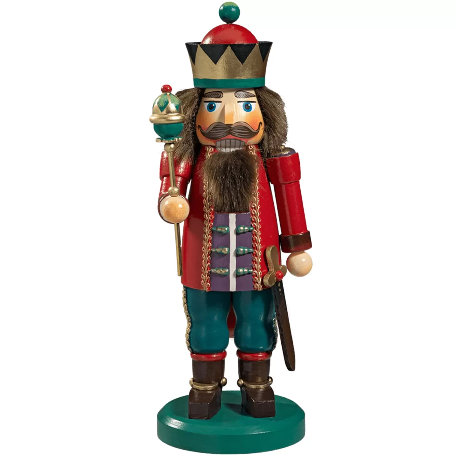 * Nutcrackers>Holzknackl "King" Red, 9.8 Inch