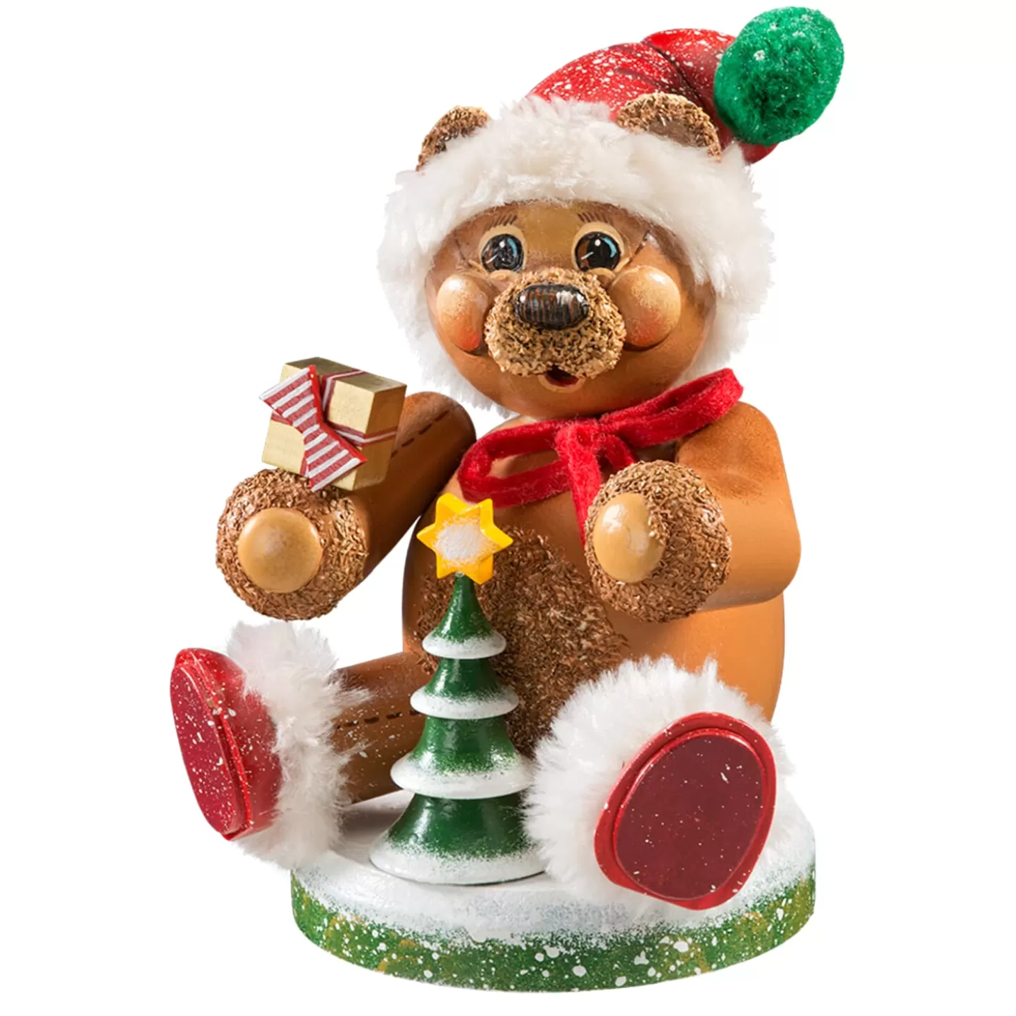 * Incense Smokers>Holzknoddl "Christmas Teddy", Incense Smoker