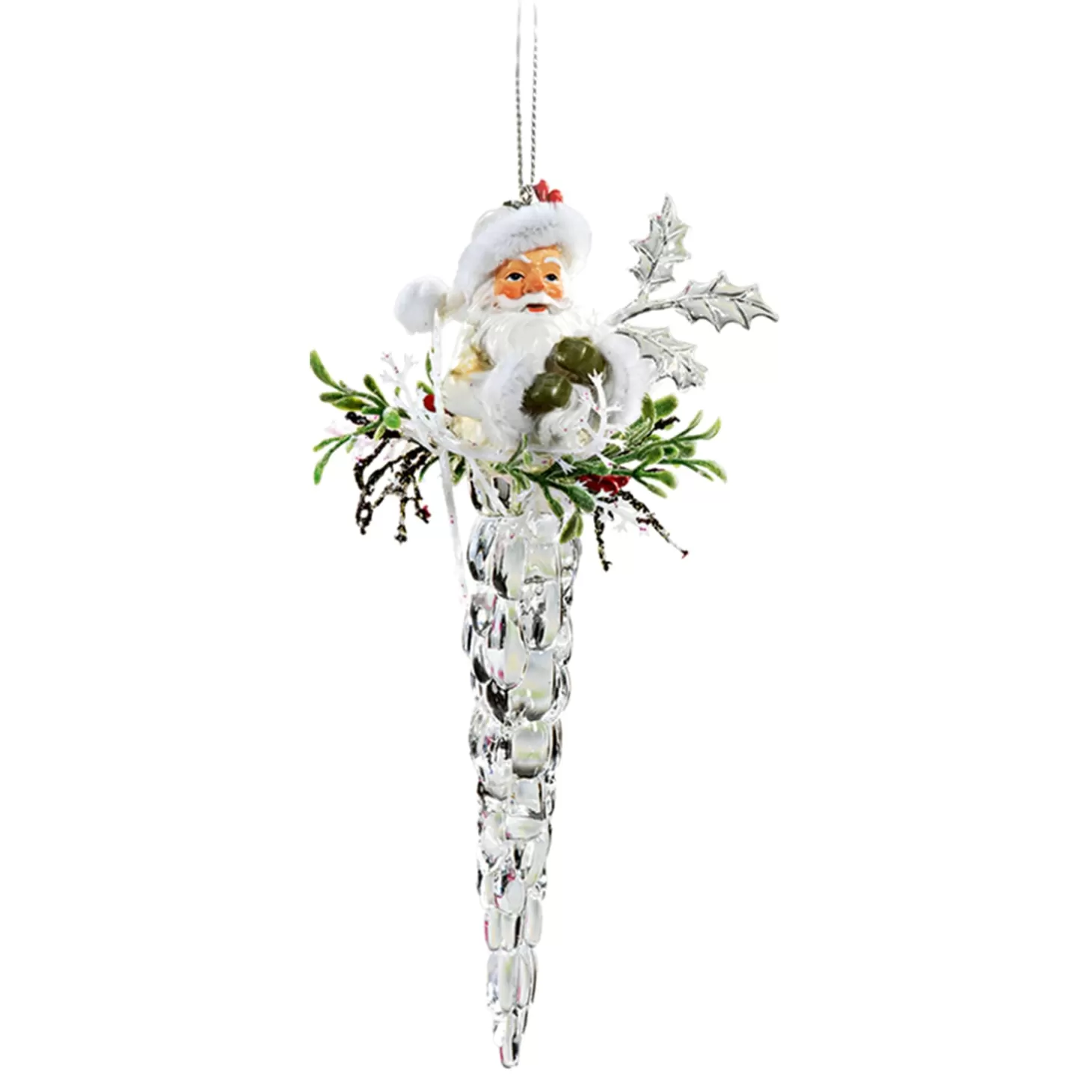 * Acrylic Tree Decorations>Icicle With Santa