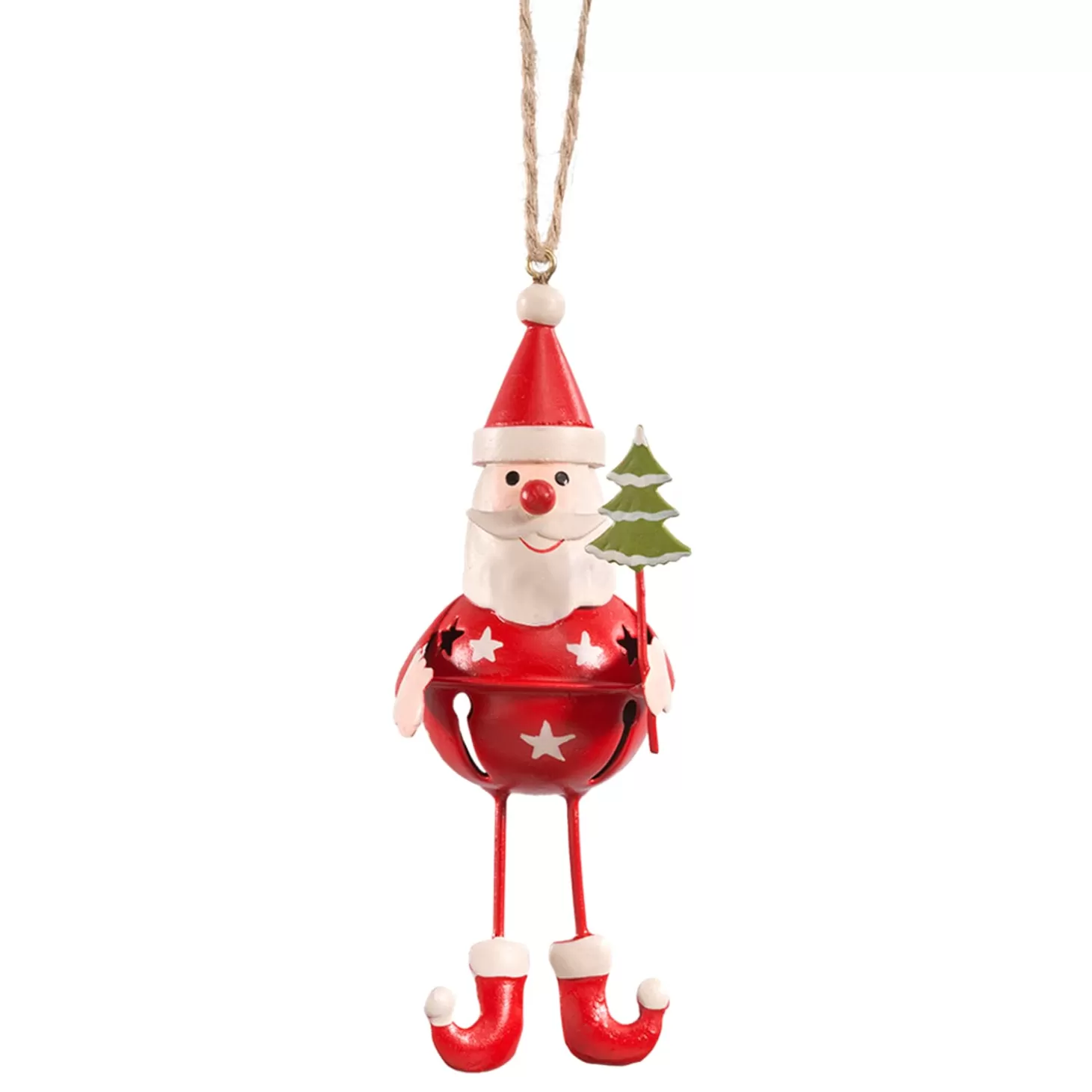 * Metal Tree Decorations>Jingle Bell "Santa"