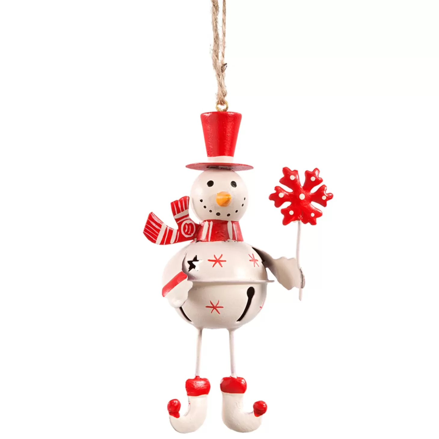 * Metal Tree Decorations>Jingle Bell "Snowman"