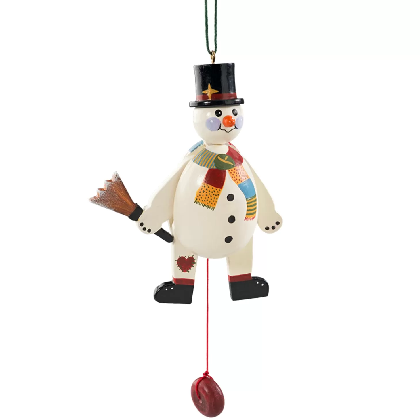 * Wood Tree Decorations>Jumping Jack Snowman