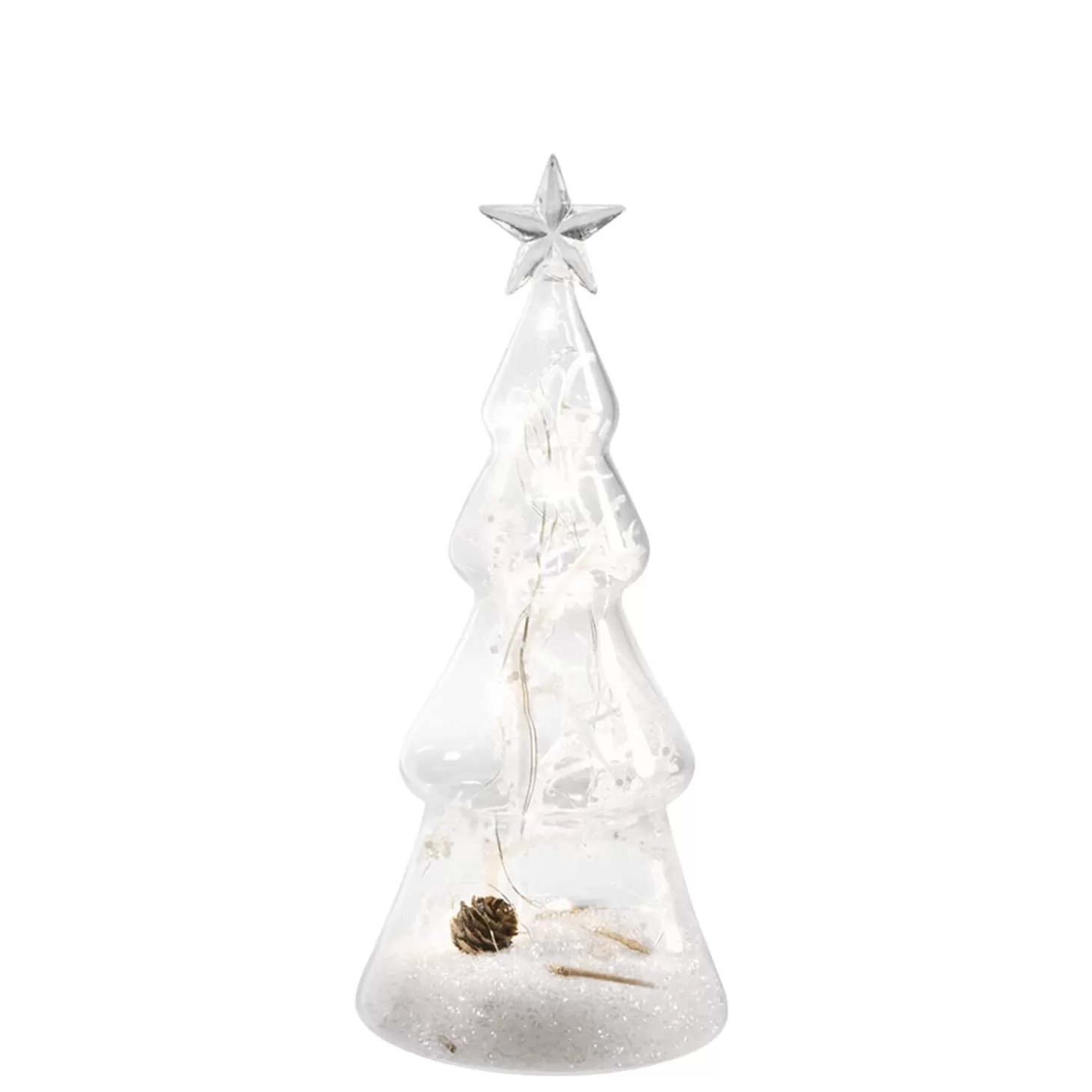 * Decorative Figurines>Led Glass Christmas Tree, 23,5Cm