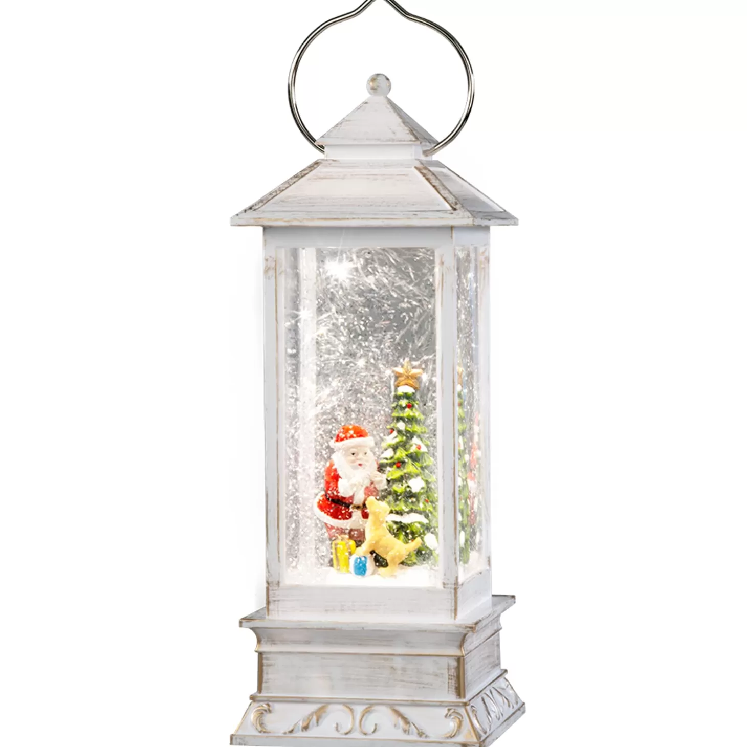 KONSTSMIDE Lanterns>Led Snow Lantern "Santa With Dog", 27,5Cm