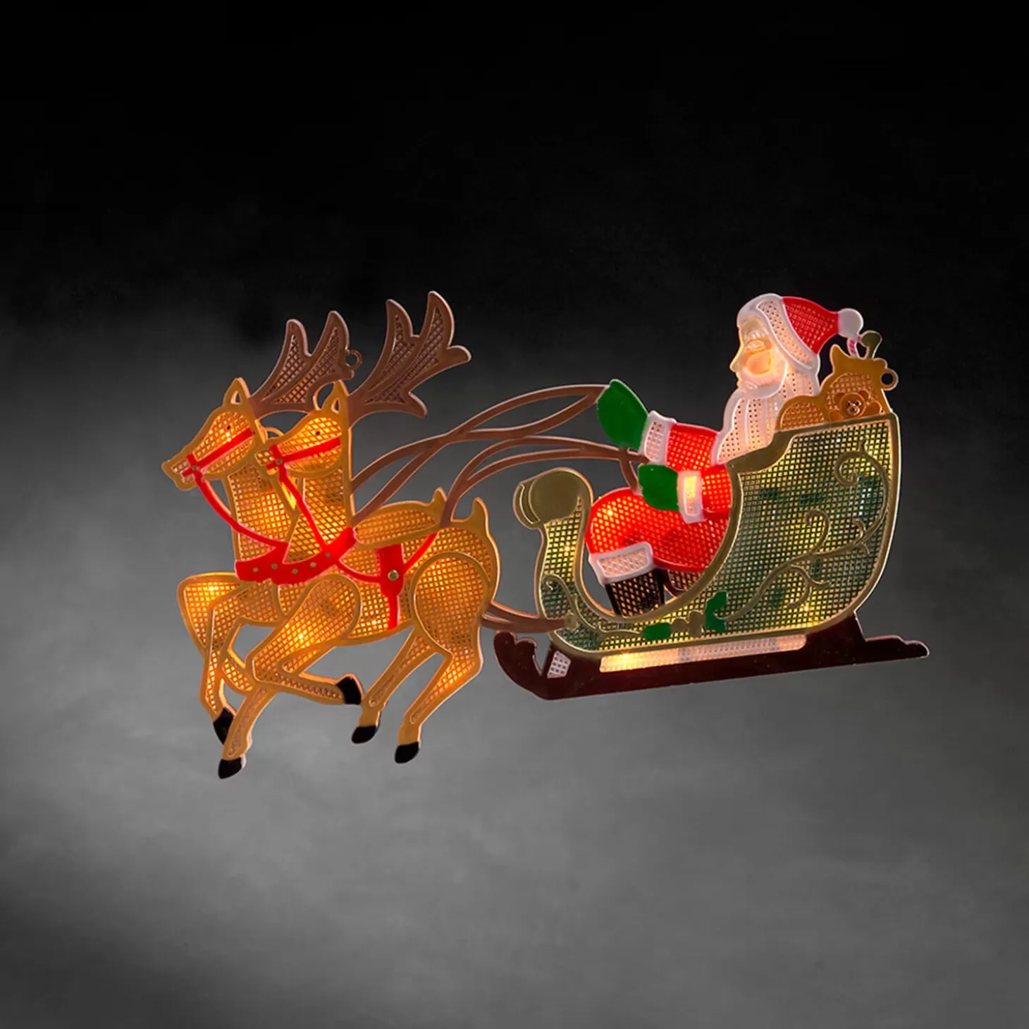 KONSTSMIDE Hanging Decorations>Led Window Picture "Santa Claus In The Sledge"