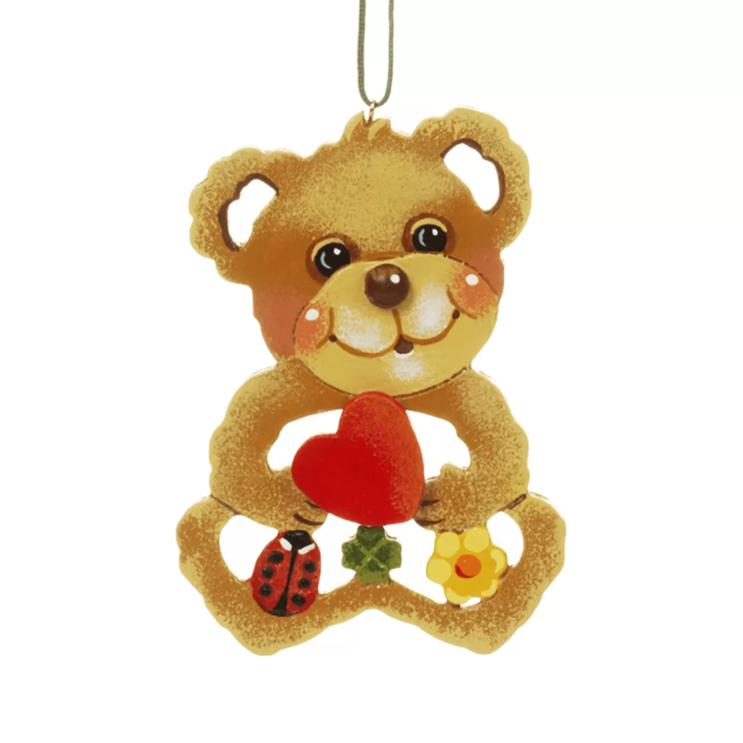 * Wood Tree Decorations>Lucky Bear