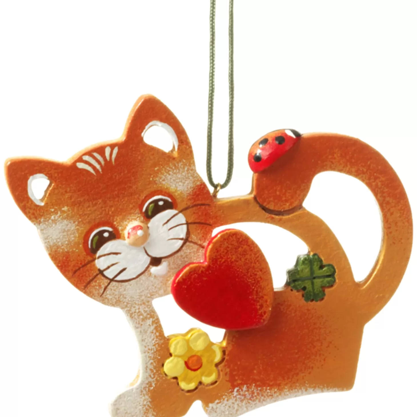 * Wood Tree Decorations>Lucky Cat