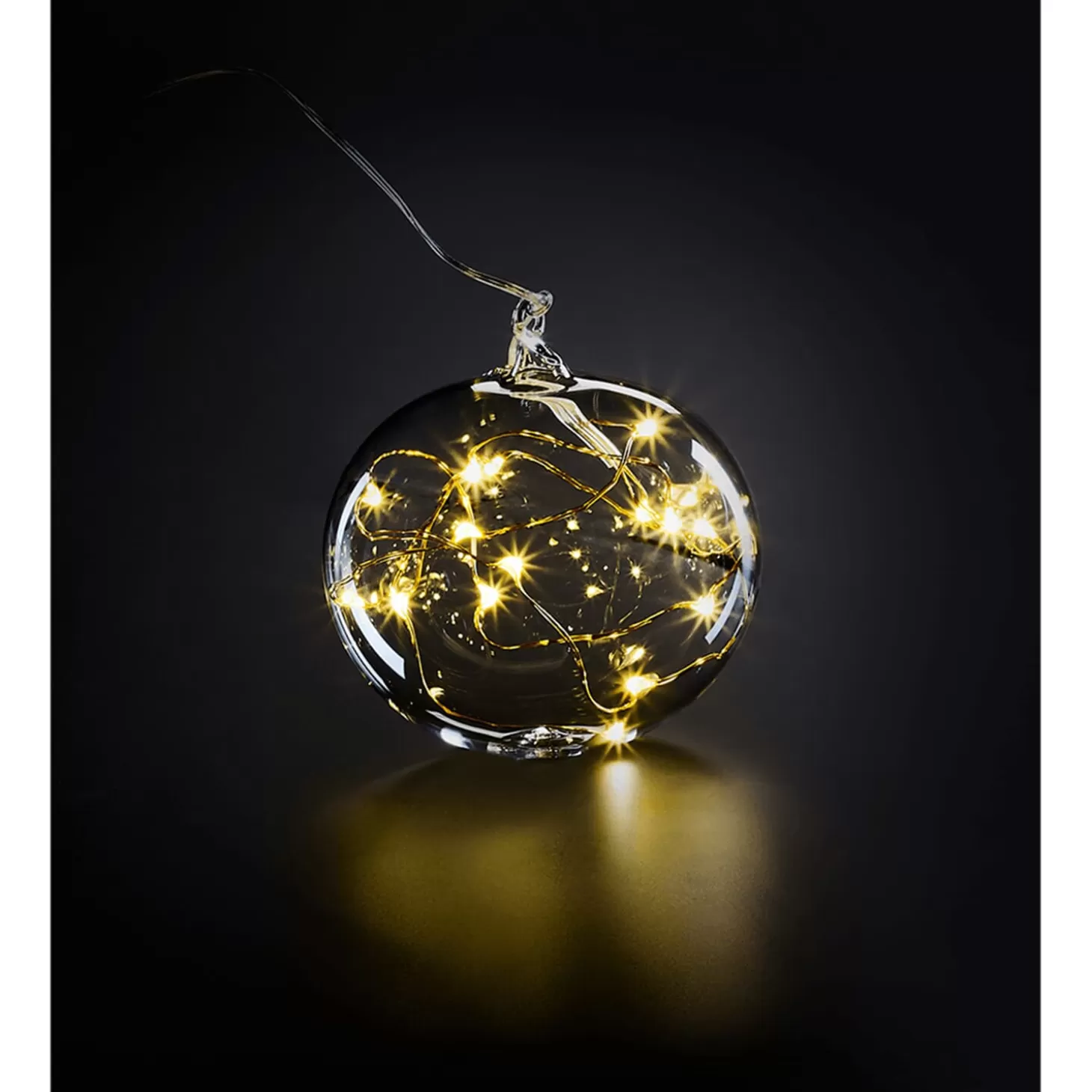 Krinner Tree Baubles And Set Offers>Lumix Led Light Bauble Clear, 3.2Inch (8Cm)