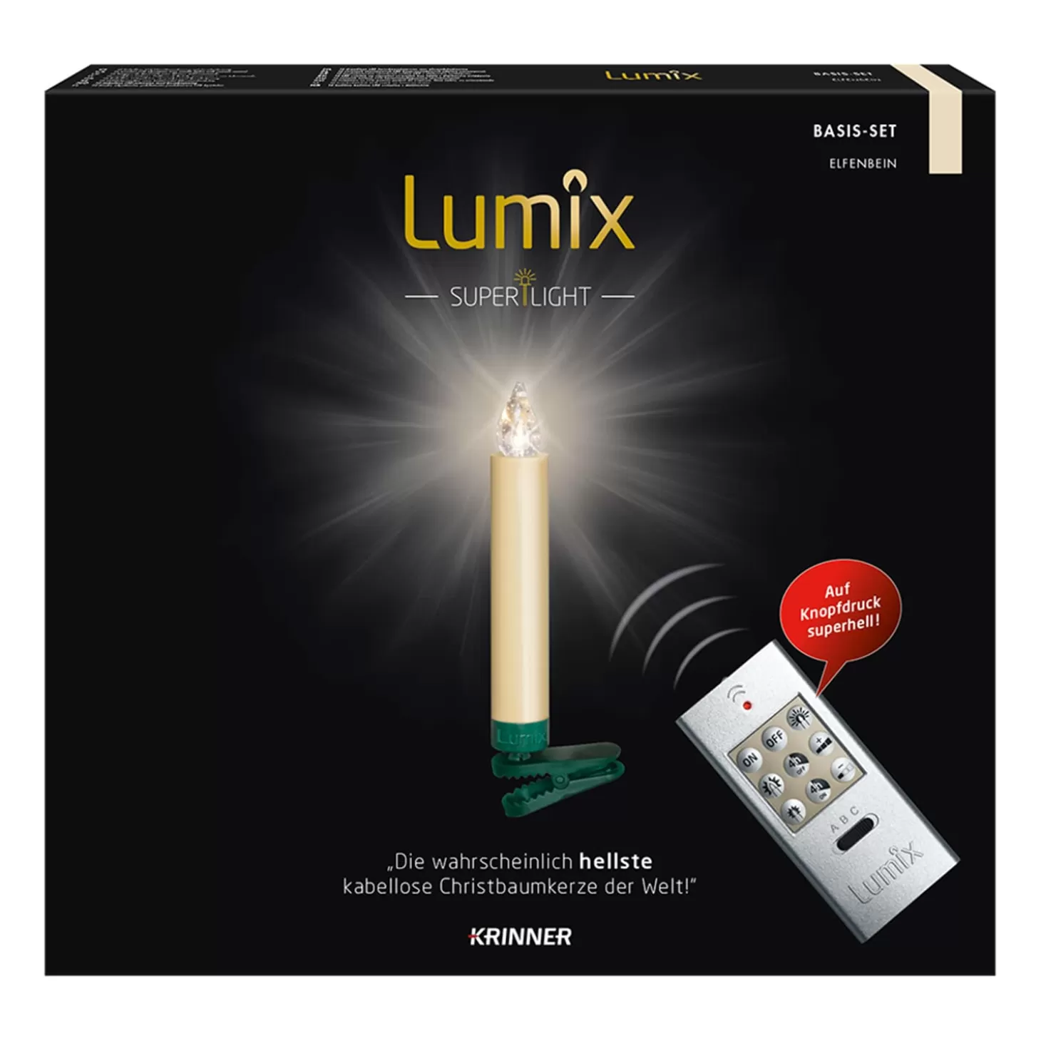 Krinner Outdoor Lights>Lumix Superlight 10 Candles Basic Set In Ivory