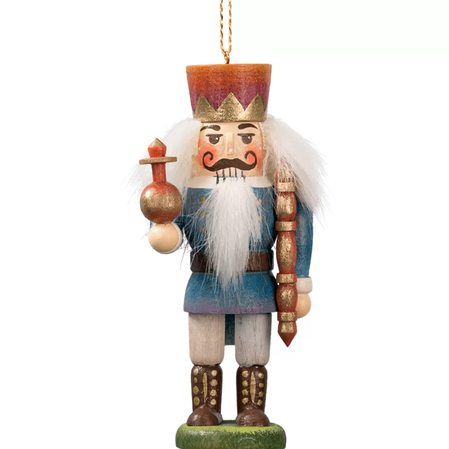 * Wood Tree Decorations>Miniknackl "King", 3.7Inch