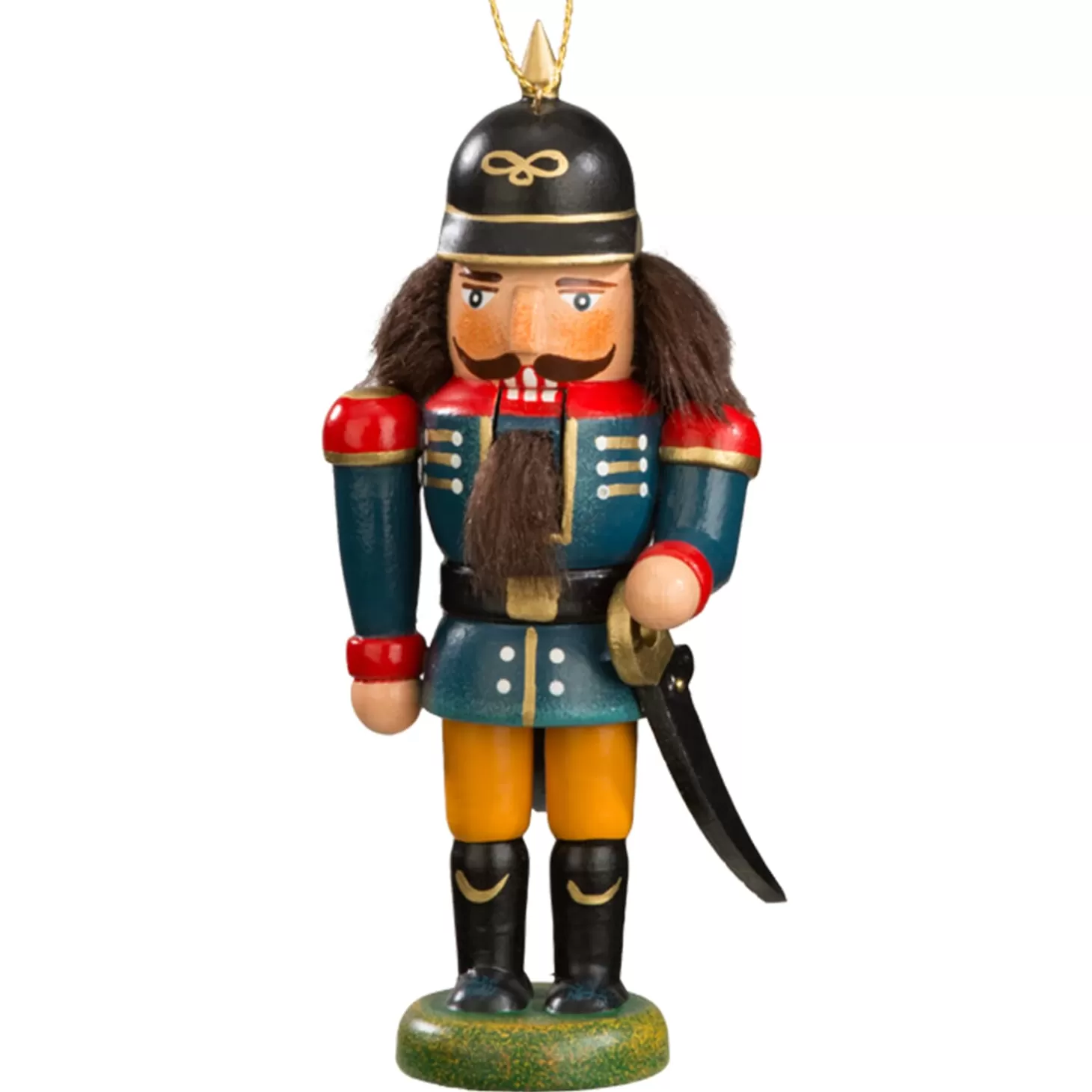 * Wood Tree Decorations>Miniknackl "Policeman", 3.7 Inch