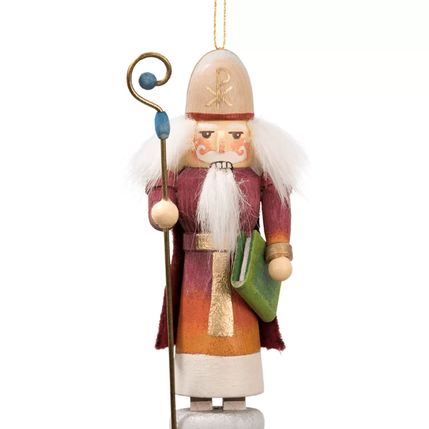 * Wood Tree Decorations>Miniknackl "St. Nicholas", 3Inch