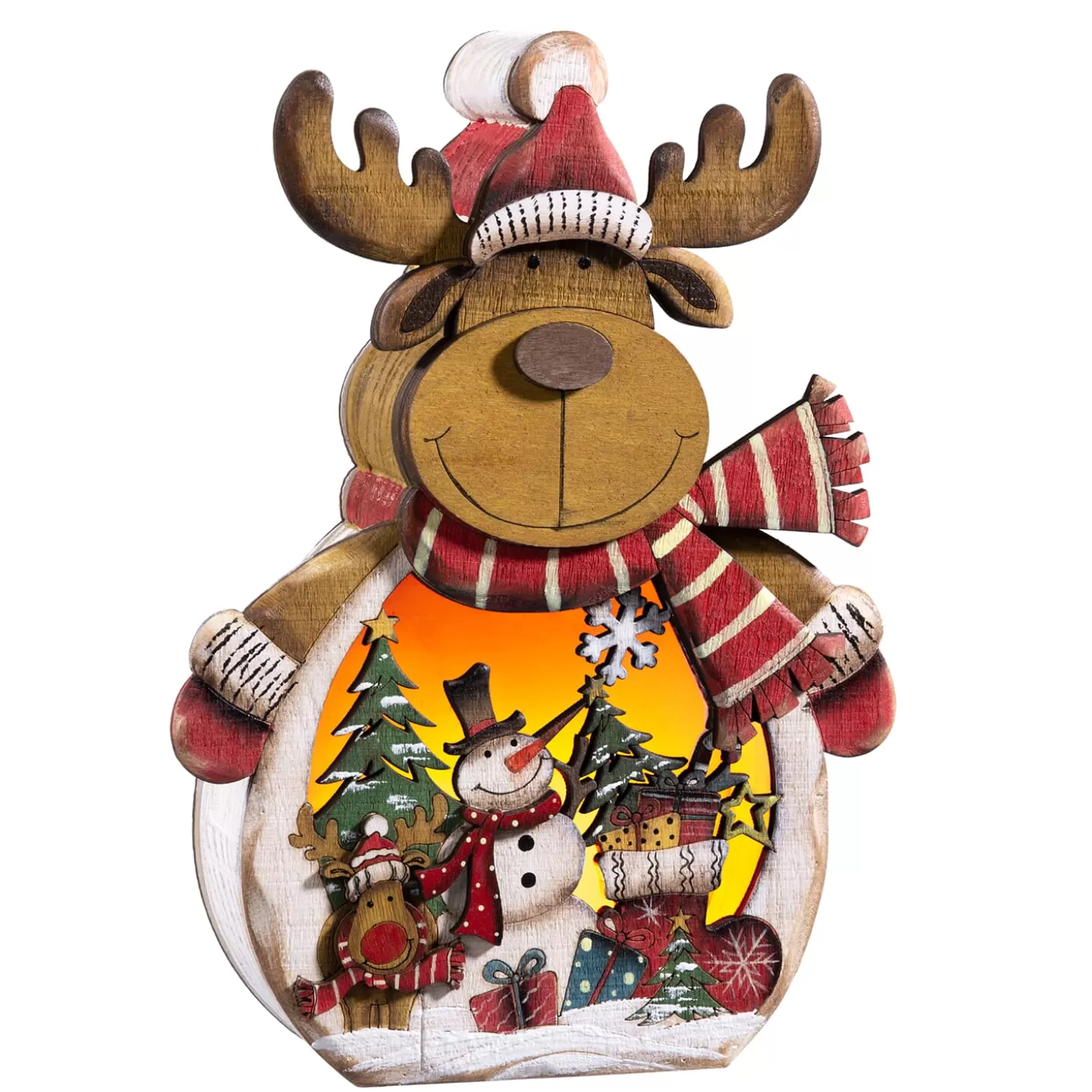 * Decorative Figurines>Moose "Winter Forest"