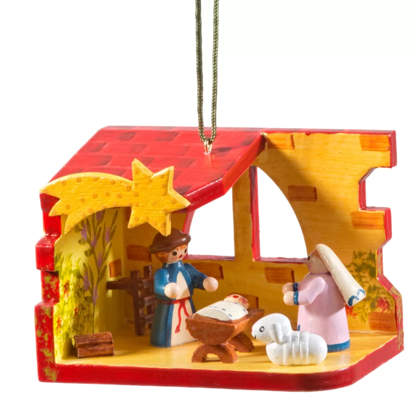 * Wood Tree Decorations>Nativity