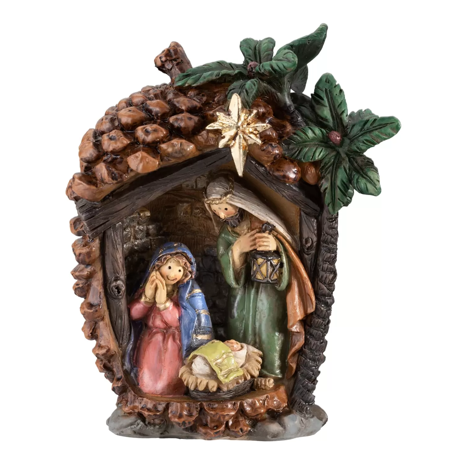 * Nativity Scenes>Nativity Scene In Pine Cone