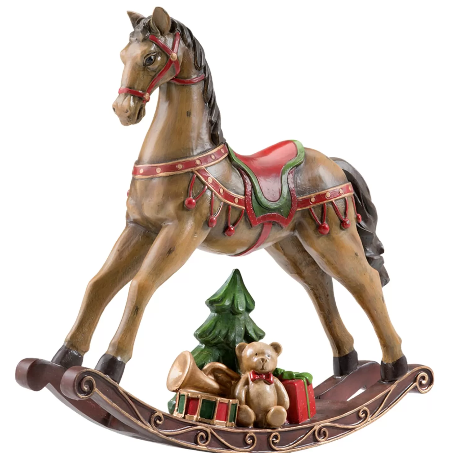 * Decorative Figurines>Nostalgic Rocking Horse, Brown