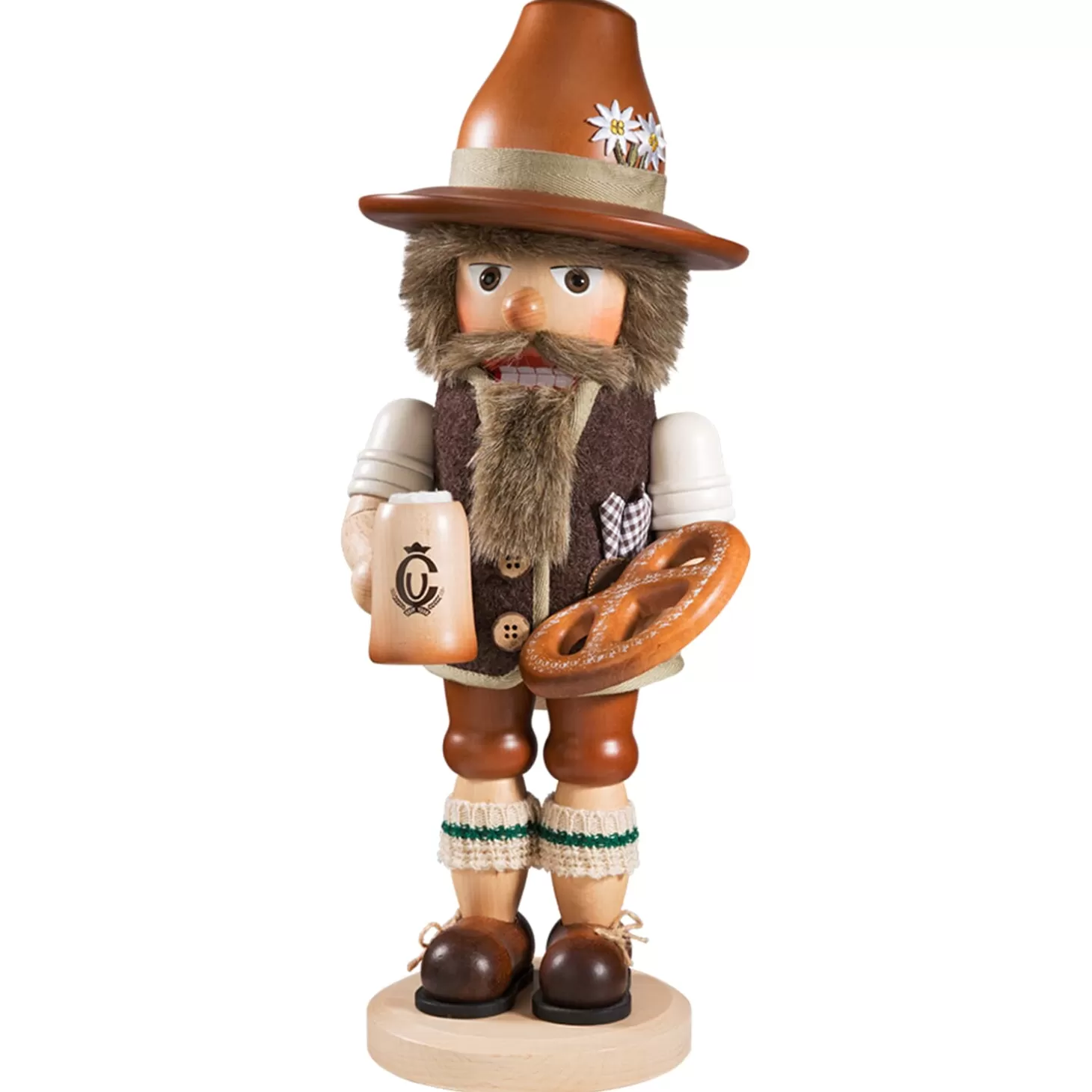 Christian ULBRICHT Bavaria Souvenirs>Nutcracker "Bavarian" Natural, 16.5 Inch