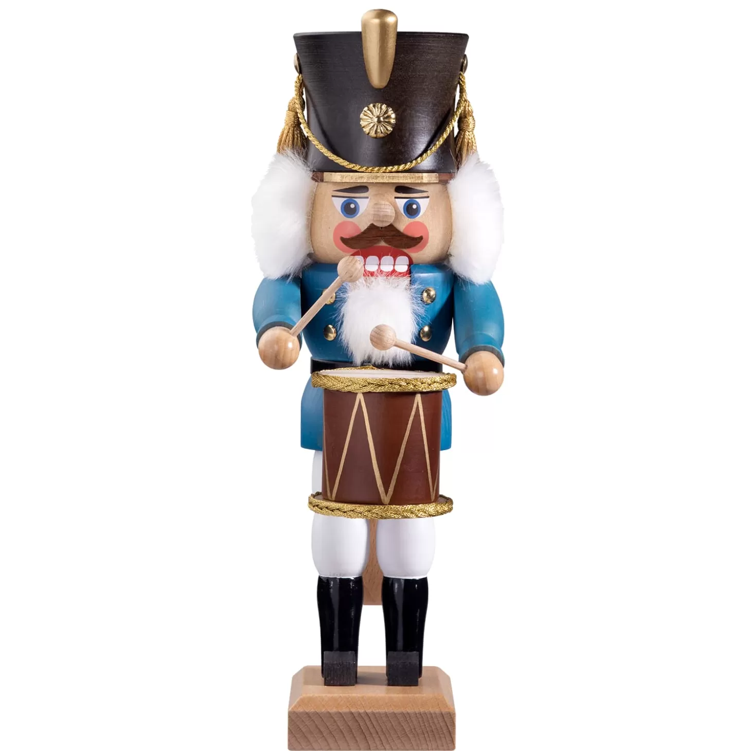 HODREWA Nutcrackers>Nutcracker "Drummer", Blue, 11.8 Inch