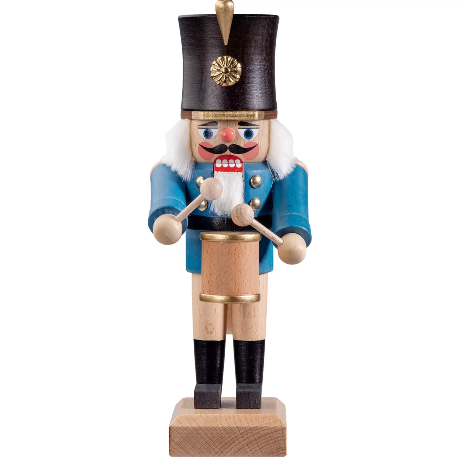 HODREWA Nutcrackers>Nutcracker "Drummer", Blue, 8.1 Inch