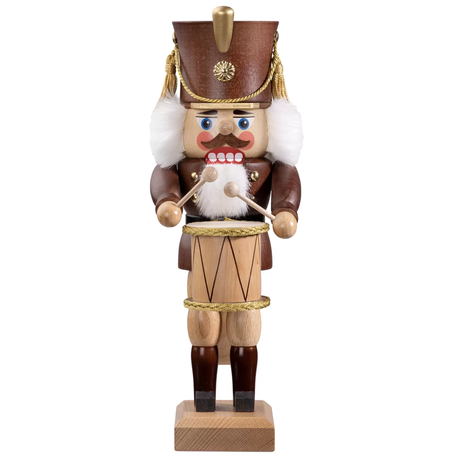 HODREWA Nutcrackers>Nutcracker "Drummer", Brown, 11.8 Inch