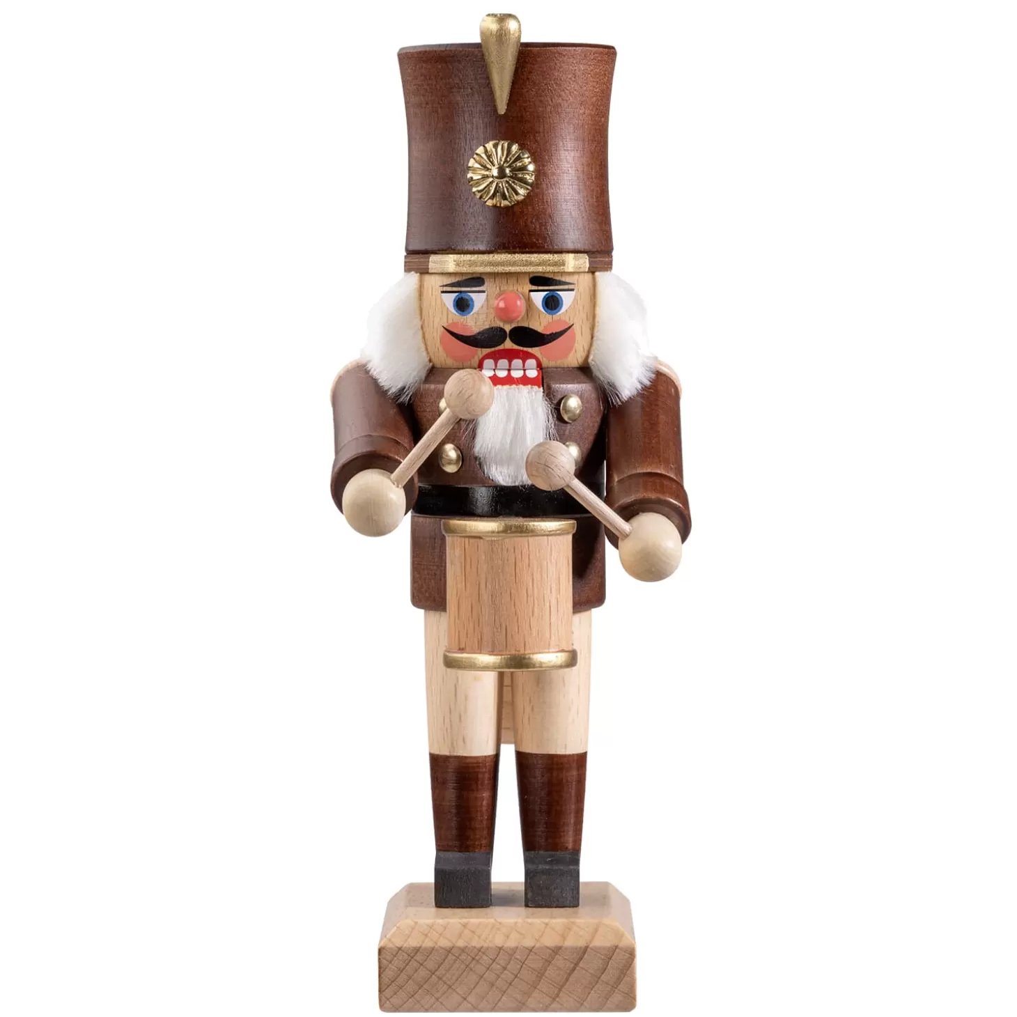 HODREWA Nutcrackers>Nutcracker "Drummer", Brown, 8.1 Inch