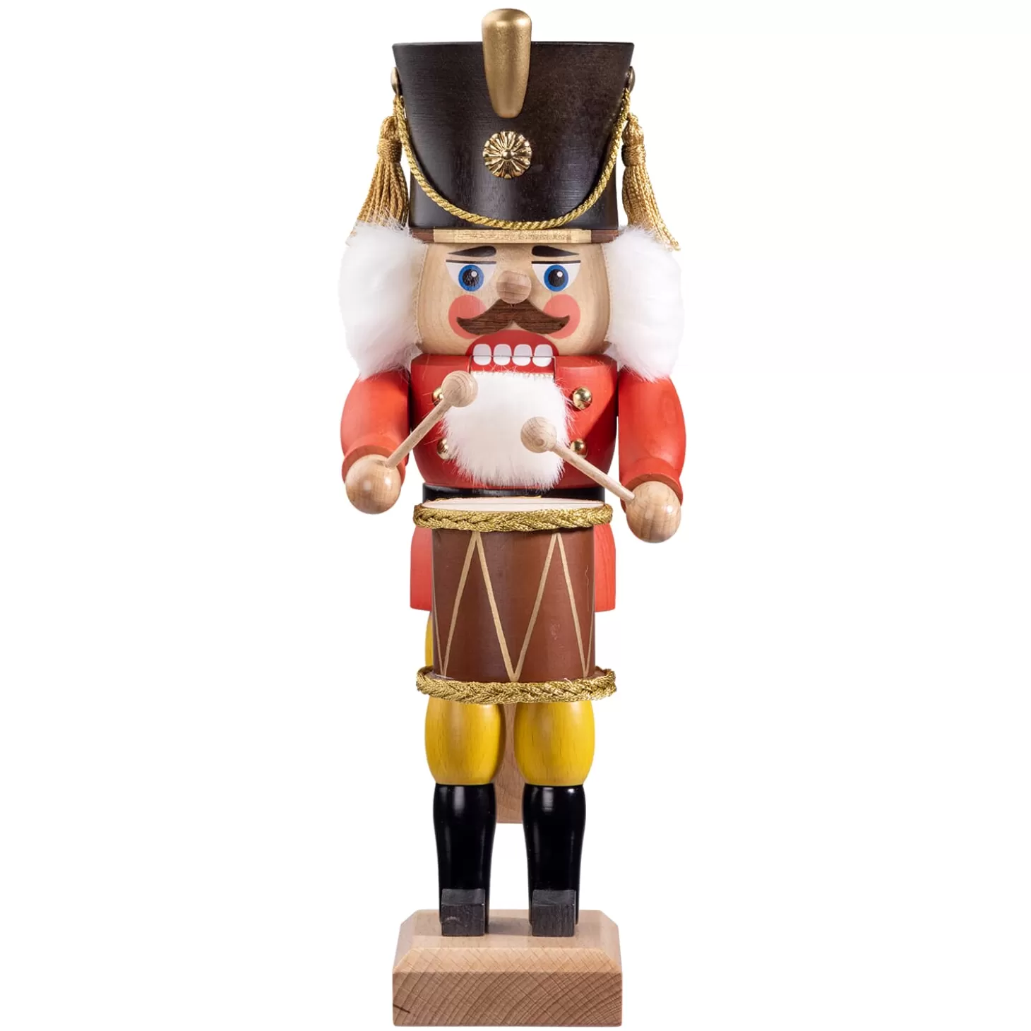 HODREWA Nutcrackers>Nutcracker "Drummer", Red, 11.8 Inch