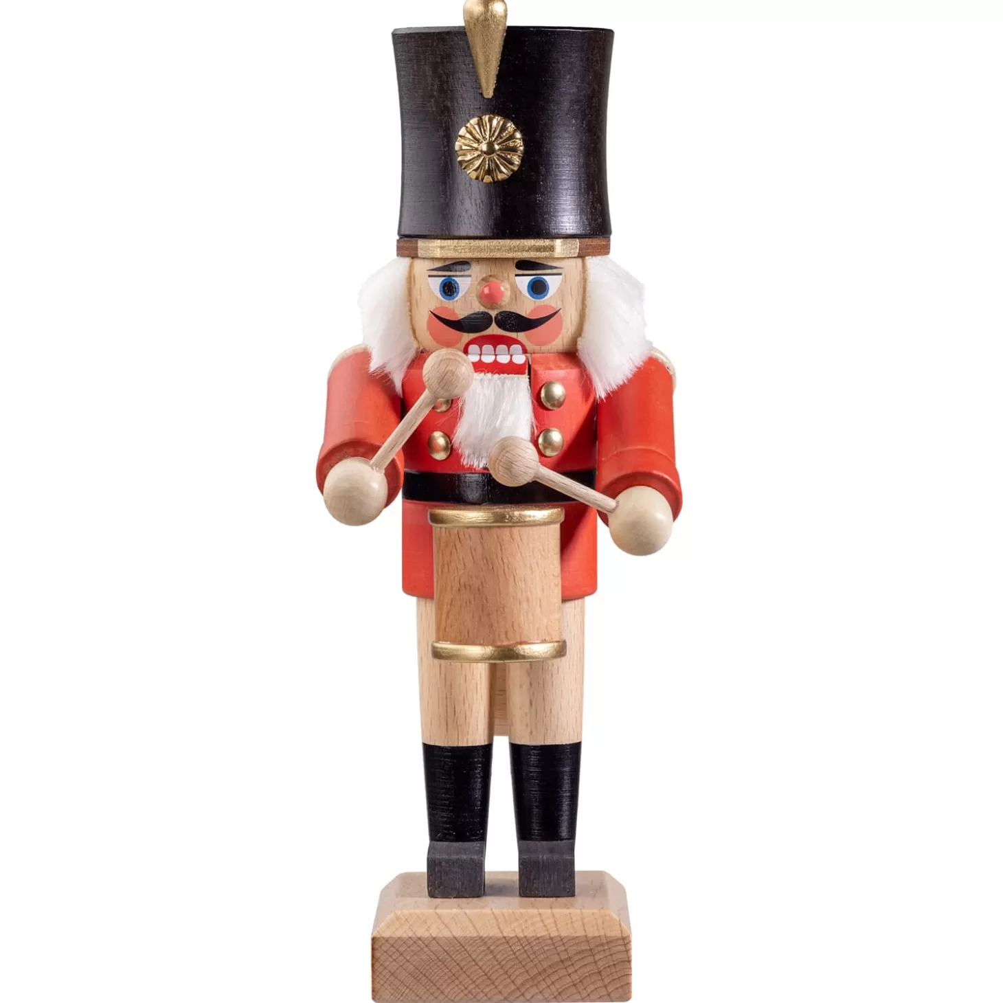 HODREWA Nutcrackers>Nutcracker "Drummer", Red, 8.1 Inch