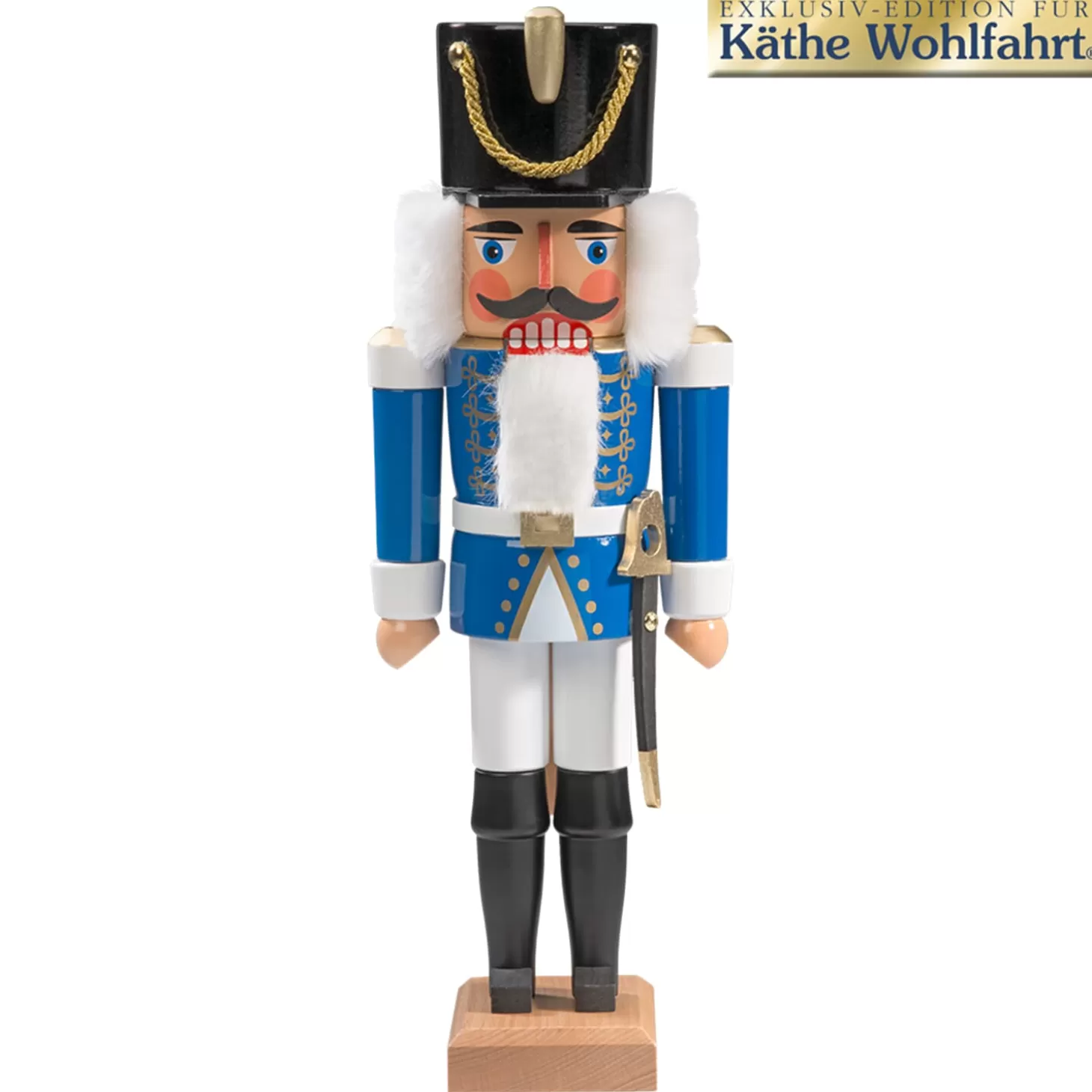 HODREWA Nutcrackers>Nutcracker "Hussar" Blue, 14.2 Inch