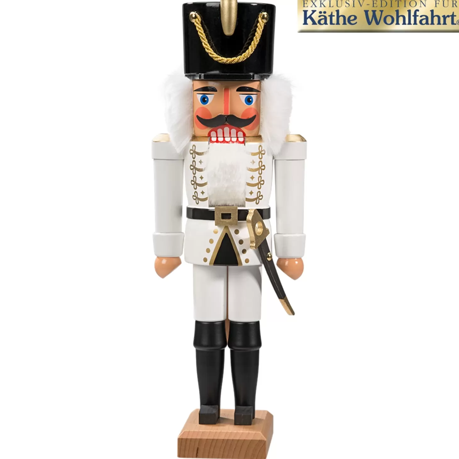 HODREWA Nutcrackers>Nutcracker "Hussar" White, 14.2 Inch