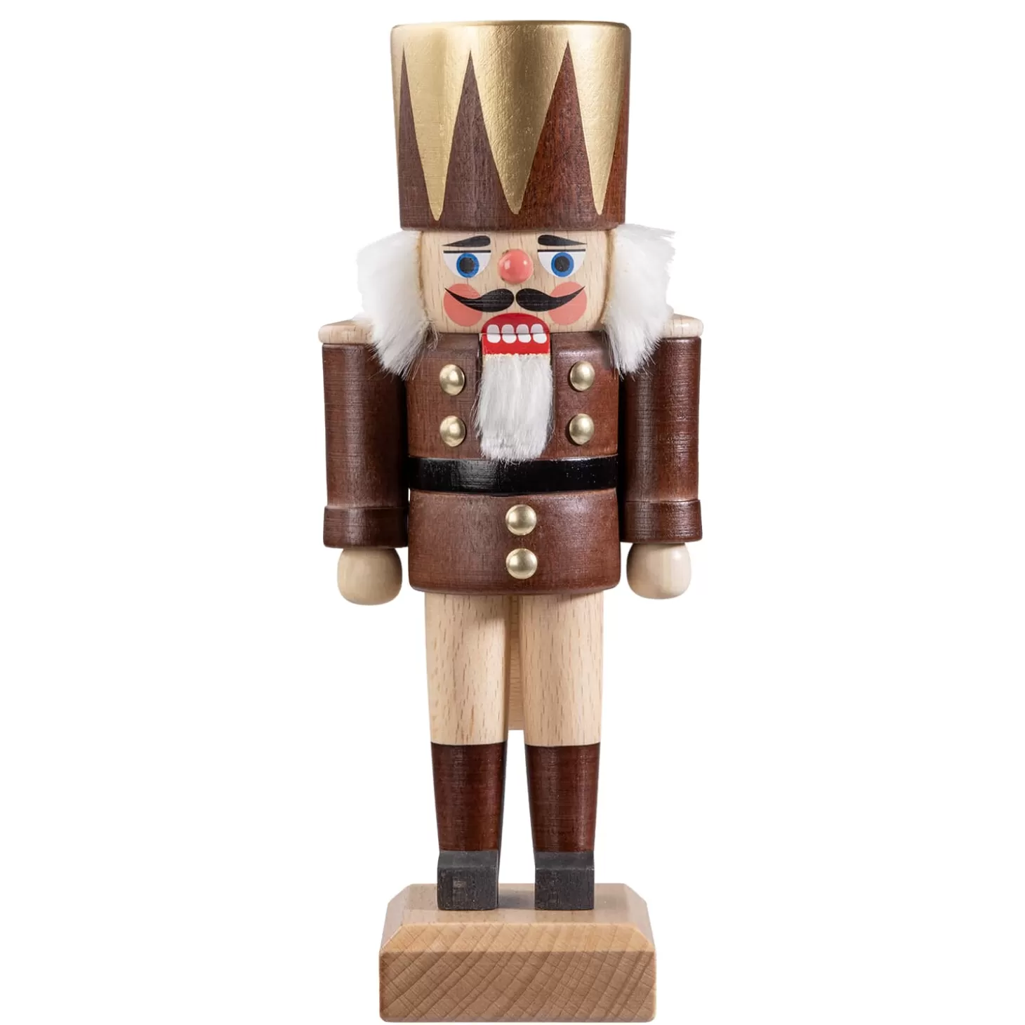 HODREWA Nutcrackers>Nutcracker "King", Brown, 8.1 Inch